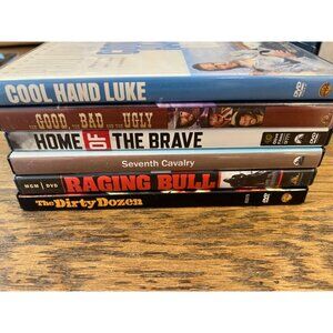 Classic War & Drama DVD 6 Movie Lot Cool Hand Luke The Good The Bad & The Ugly